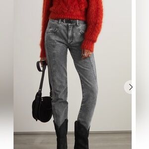 Isabel Marant Vikira Mid-Rise Jeans - 40